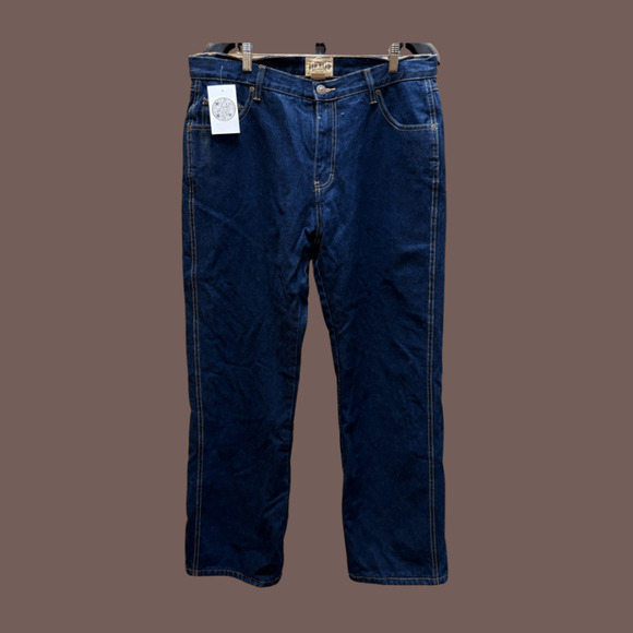 RedHead Flannel Lined Jeans | Dark Wash Denim | Size 34x30 | Vintage - Picture 4 of 6